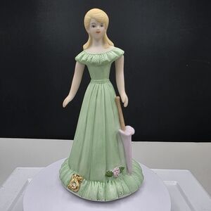 VTG 1981 Enesco Growing Up Birthday Girl Porcelain Age 15 Blonde E-2315 NiB